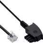 InLine ADSL skirstytuvo kabelis TAE-F vokiškas / 6P2C DEC kištukas 25 m