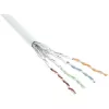 Pataisomasis laidas InLine S/FTP PiMF Cat.6 AWG27 PVC CU 100 m, baltas