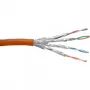 Ethernet komutacinis kabelis InLine Cat6 S/FTP PiMF AWG27 PVC, oranžinis, 100 m