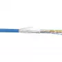 InLine komutacinis kabelis SF/UTP Cat.5e AWG26 CCA PVC mėlynas 100 m