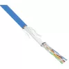 InLine komutacinis kabelis SF/UTP Cat.5e AWG26 CCA PVC mėlynas 100 m