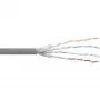 InLine komutacinis kabelis S/FTP PiMF Cat.6 pilkas AWG27 PVC CU 100m