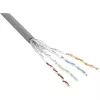 InLine komutacinis kabelis S/FTP PiMF Cat.6 pilkas AWG27 PVC CU 100m