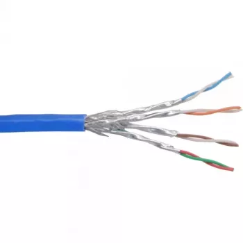 Ethernet komutacinis kabelis InLine Cat6 S/FTP PiMF AWG27 PVC, 100 m, mėlynas