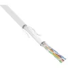 InLine komutacinis kabelis SF/UTP Cat.5e AWG26 CCA PVC baltas 100m
