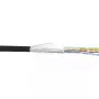 InLine komutacinis kabelis SF/UTP Cat.5e AWG26 CCA PVC juodas 100m
