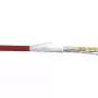 InLine komutacinis kabelis SF/UTP Cat.5e AWG26 CCA PVC raudonas 100 m