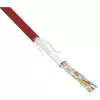 InLine komutacinis kabelis SF/UTP Cat.5e AWG26 CCA PVC raudonas 100 m
