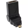 HDMI adapteris A tipo lizdas / D tipo kištukas, pasukamas, auksuotas InLine 17690L