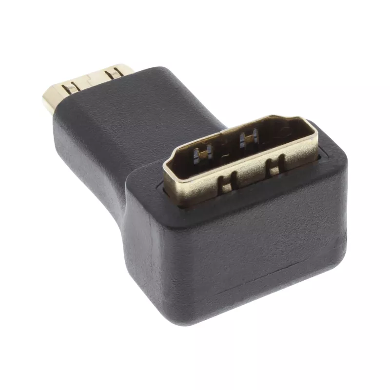 HDMI adapteris, A tipo lizdas / C tipo kištukas, kampinis, InLine 17690K