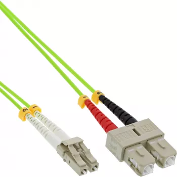 InLine šviesolaidinis dvipusis laidas LC/SC 50/125 µm OM5 15 m