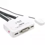 InLine KVM jungiklis 2 prievadų DVI-D USB su garsu