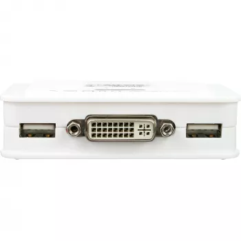 InLine KVM jungiklis 2 prievadų DVI-D USB su garsu