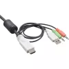 KVM jungiklis 2 prievadų HDMI USB su garsu InLine 62612I