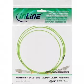 InLine šviesolaidinis dvipusis kabelis LC/LC 50/125 µm OM5 3 m