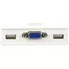 InLine KVM jungiklis 2 prievadų VGA USB su garsu, 2048 x 1536 taškų, juoda, balta