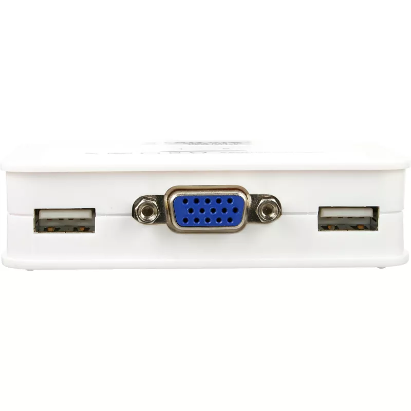 InLine KVM jungiklis 2 prievadų VGA USB su garsu, 2048 x 1536 taškų, juoda, balta
