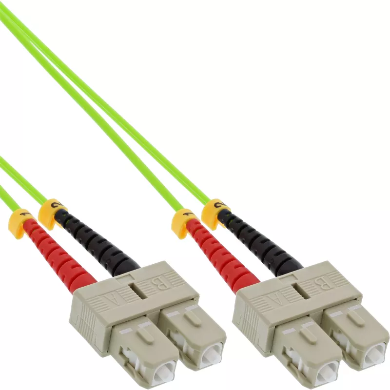 InLine šviesolaidinis dvipusis kabelis SC/SC 50/125 µm OM5 10 m