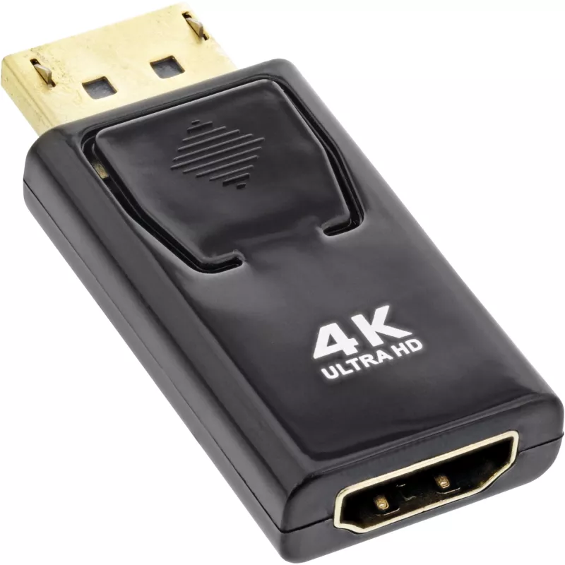 InLine keitiklis DisplayPort kištukas / HDMI lizdas, 4K/60Hz, su garsu