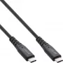 InLine USB4 laidas, USB-C kištukas/kištukas, PD 240W, 8K60Hz, TPE juodas 0,5m