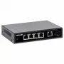 „Intellinet“ 5 prievadų gigabitinio eterneto PoE+ komutatorius su SFP prievadu, 91 W galios biudžetas
