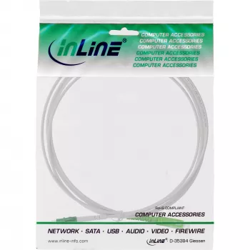 InLine Fiber Optinis Simplex Laidas, FTTH, LC/APC8° į SC/APC8° 9/125µm OS2 25m