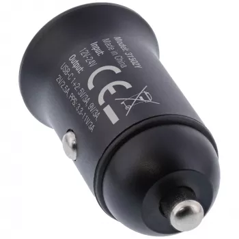 InLine USB automobilinis maitinimo adapteris su maitinimo tiekimu, 2x USB-C, juodas