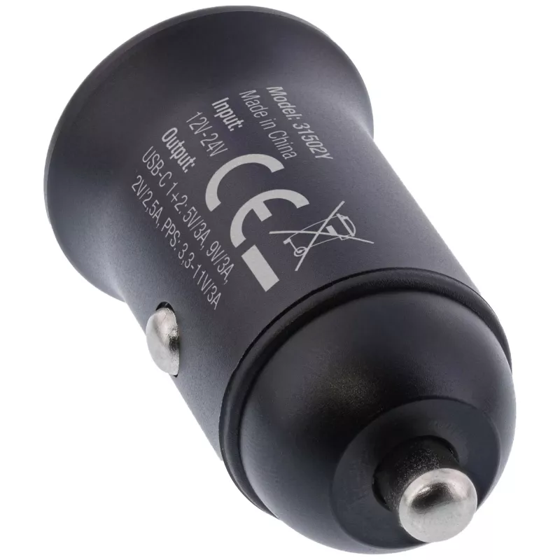 InLine USB automobilinis maitinimo adapteris su maitinimo tiekimu, 2x USB-C, juodas