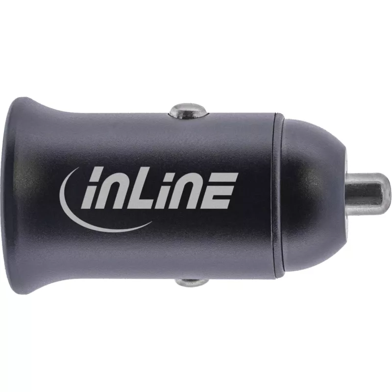 InLine USB automobilinis maitinimo adapteris su maitinimo tiekimu, 2x USB-C, juodas