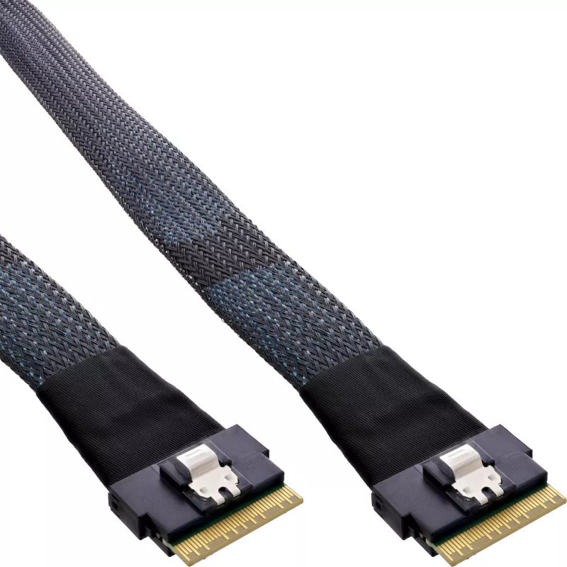 InLine plonas SAS laidas, SFF-8654 8X į SFF-8654 8X, 48 Gb/s, 0,75 m