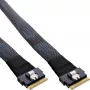 InLine plonas SAS kabelis, SFF-8654 8X į SFF-8654 8X, 48 Gb/s, 0,5 m
