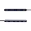 InLine USB 3.2 Gen.2 šakotuvas, 4x USB-C + 3x USB-A, PD 100W, aliuminis, pilkas