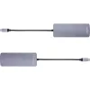 InLine USB 3.2 Gen.2 šakotuvas, 4x USB-C + 3x USB-A, PD 100W, aliuminis, pilkas