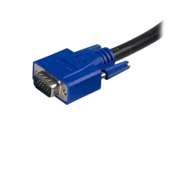 StarTech.com 6 pėdų 2-in-1 USB KVM laidas, 1,8 m, VGA, juoda, USB, USB A + VGA, USB B + VGA