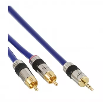 InLine Audio kabelis Premium 2x RCA kištukas / 3,5 mm kištukas paauksuoti 7 m