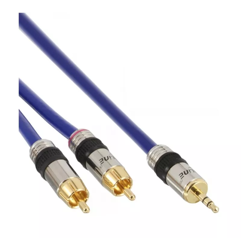 InLine Audio kabelis Premium 2x RCA kištukas / 3,5 mm kištukas paauksuoti 7 m