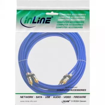 InLine Premium RCA garso kabelis 2x RCA kištukas / kištukas auksuotas 7 m