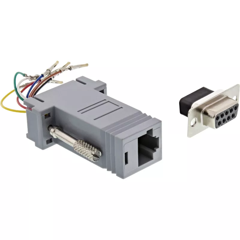 InLine adapteris 9 kontaktų Sub-D lizdas RJ45 lizdas 68889B InLine
