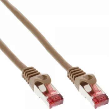 InLine komutacinis kabelis S/FTP PiMF Cat.6 250MHz PVC varis rudas 25m