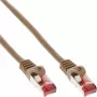 InLine komutacinis kabelis S/FTP PiMF Cat.6 250MHz PVC varis rudas 25m