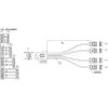 InLine SAS kabelis, Mini SAS SFF8087 į 4x SATA, tiesioginis OCR, 1 m