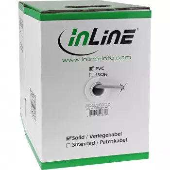 InLine Solid Installation kabelis SF/UTP Cat.5e AWG24 CCA PVC 500m