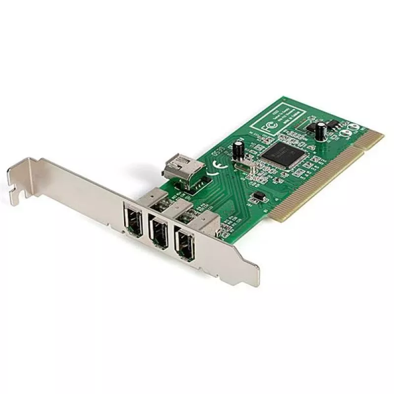StarTech.com 4 prievadų PCI 1394a FireWire adapterio plokštė - 3 išoriniai 1 vidinis