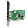 StarTech.com 4 prievadų PCI 1394a FireWire adapterio plokštė - 3 išoriniai 1 vidinis