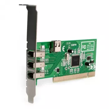 StarTech.com 4 prievadų PCI 1394a FireWire adapterio plokštė - 3 išoriniai 1 vidinis