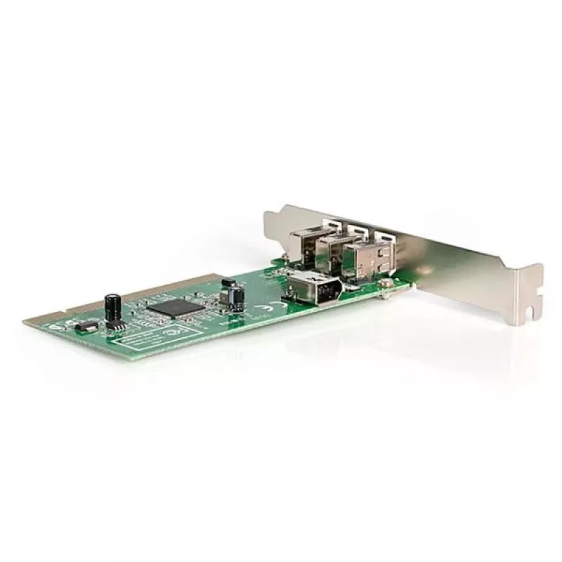 StarTech.com 4 prievadų PCI 1394a FireWire adapterio plokštė - 3 išoriniai 1 vidinis