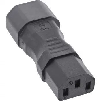 InLine maitinimo adapteris IEC 60320 C14 / C13, 3 kontaktų, šaltosios įrangos maitinimui