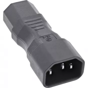 InLine maitinimo adapteris IEC 60320 C14 / C13, 3 kontaktų, šaltosios įrangos maitinimui