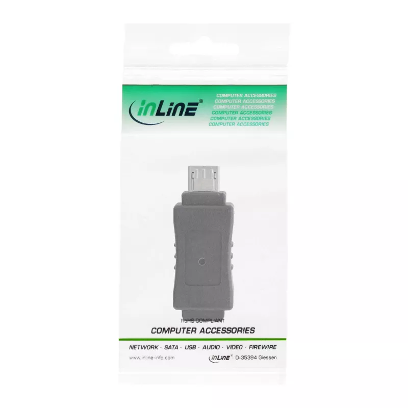 InLine Micro USB adapteris Micro-B kištukas / Mini USB 5 kontaktų lizdas