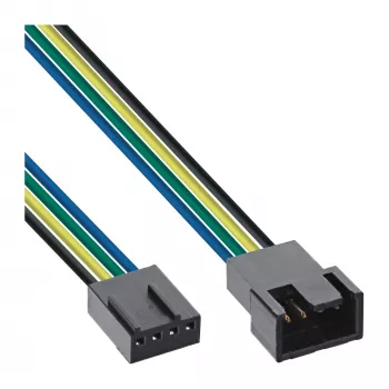 InLine ventiliatoriaus kabelio ilgintuvas 4 kontaktų Molex vyriška/moteriška 0,30 m